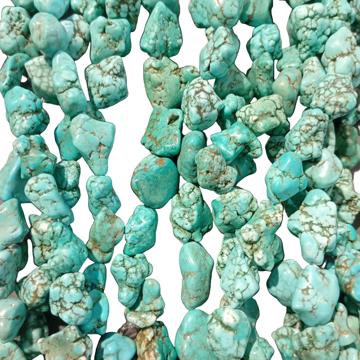 Howlite Chunky Nugget Bead Strand