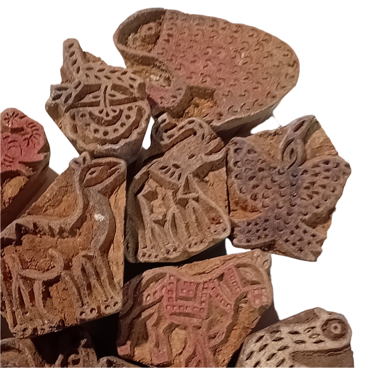 **BULK BUY** 11PC Small Animal Indian Block Stamps