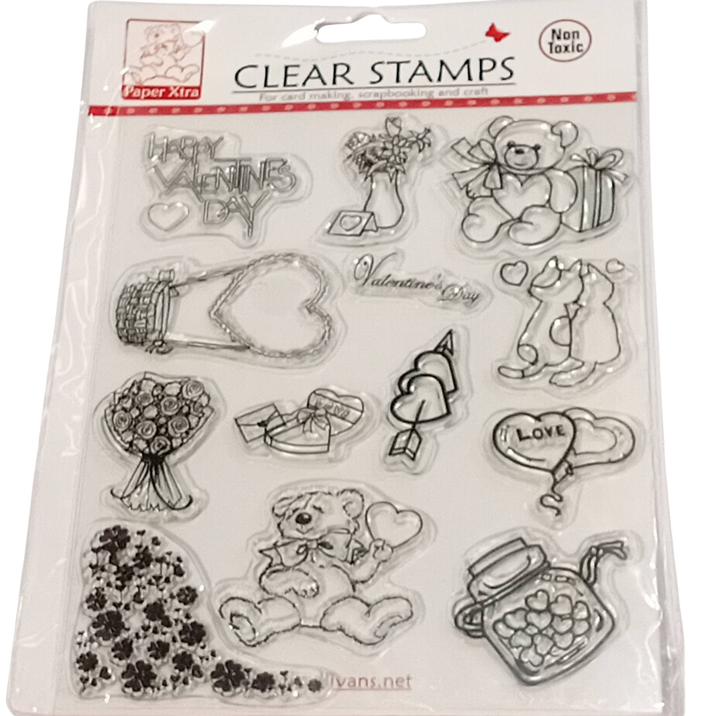 Valentine's Day Silicone Clear Stamps