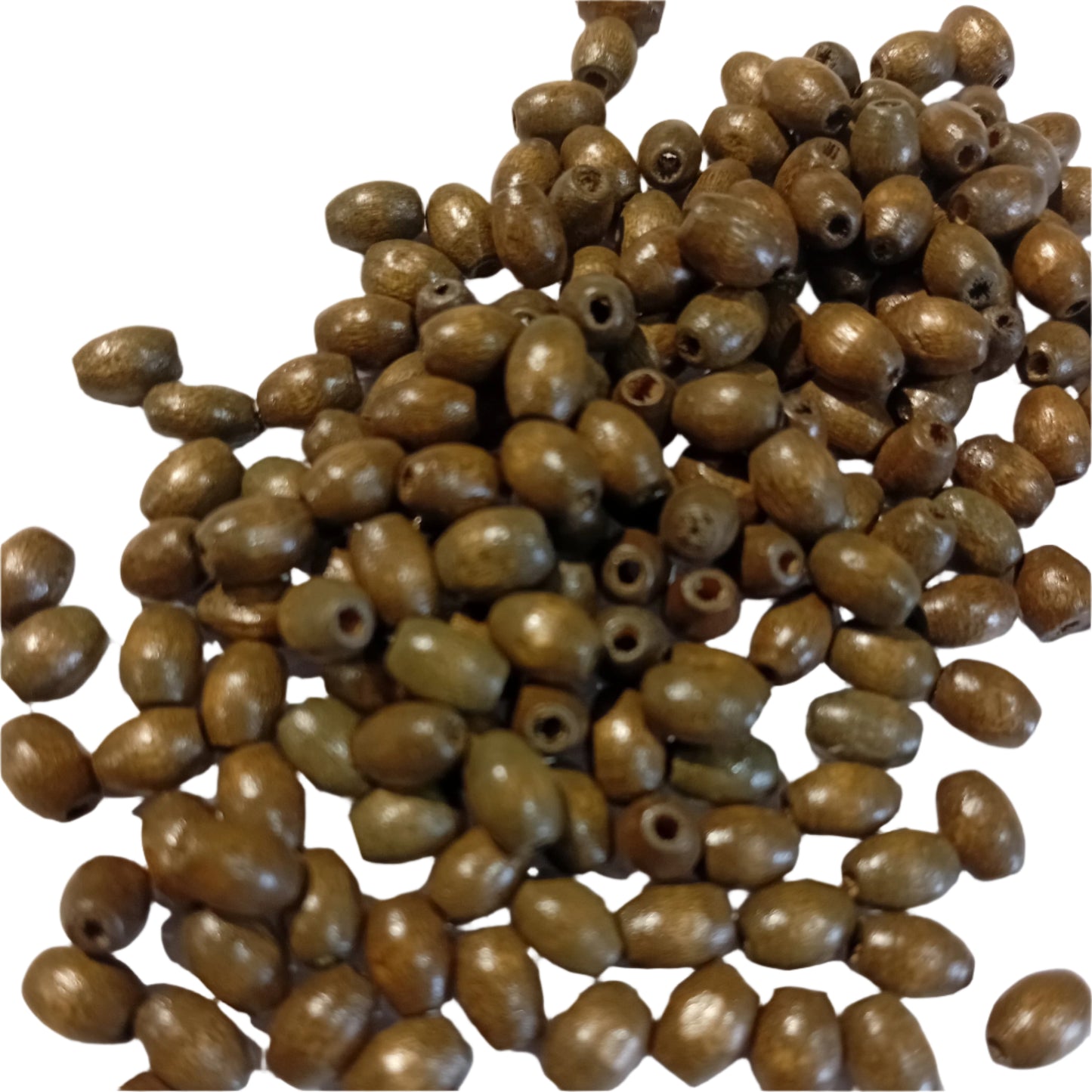 SALE! Huge Bag Of Small Dark Wooden Beads