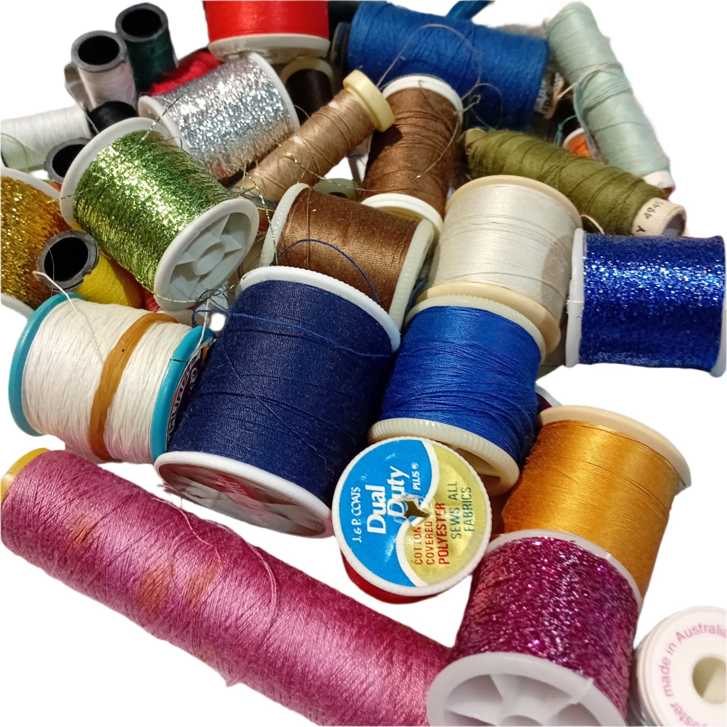 **PRELOVED**Large Bag Of 50pc Sewing Threads