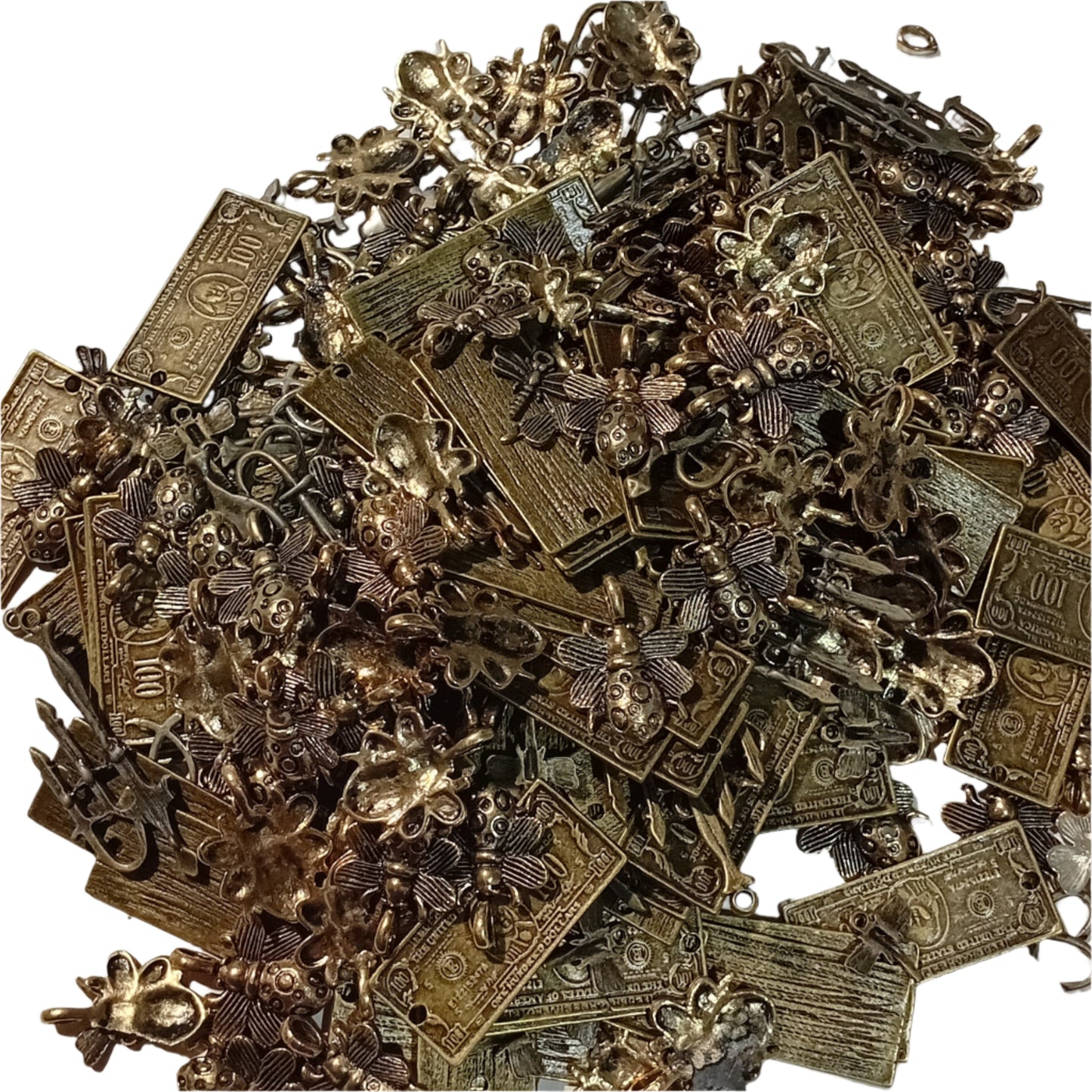 **FAULTY** Large Bag Of Mixed Bronze Charms