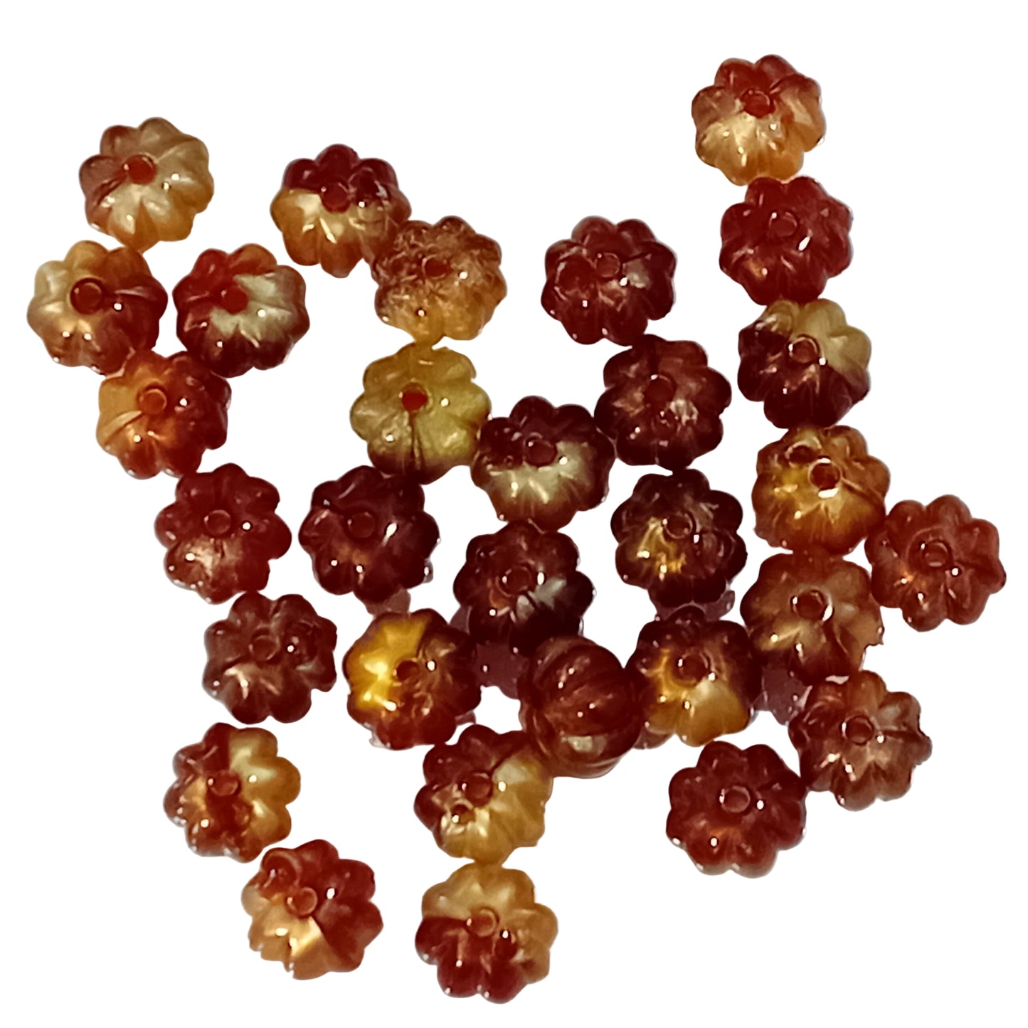 30pc 10mm Flower Beads
