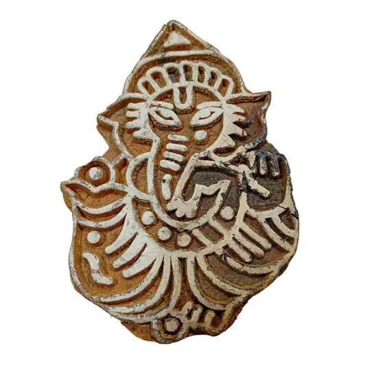 Ganesh Indian Block Stamp