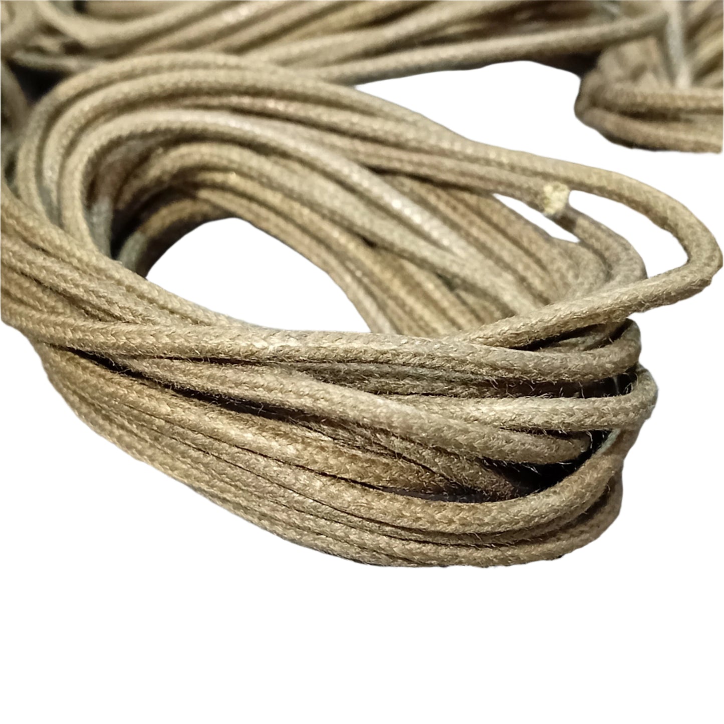 CLEARANCE 11.5 Meters Of 2mm Dark Green Precut Coiled Cotton Cord
