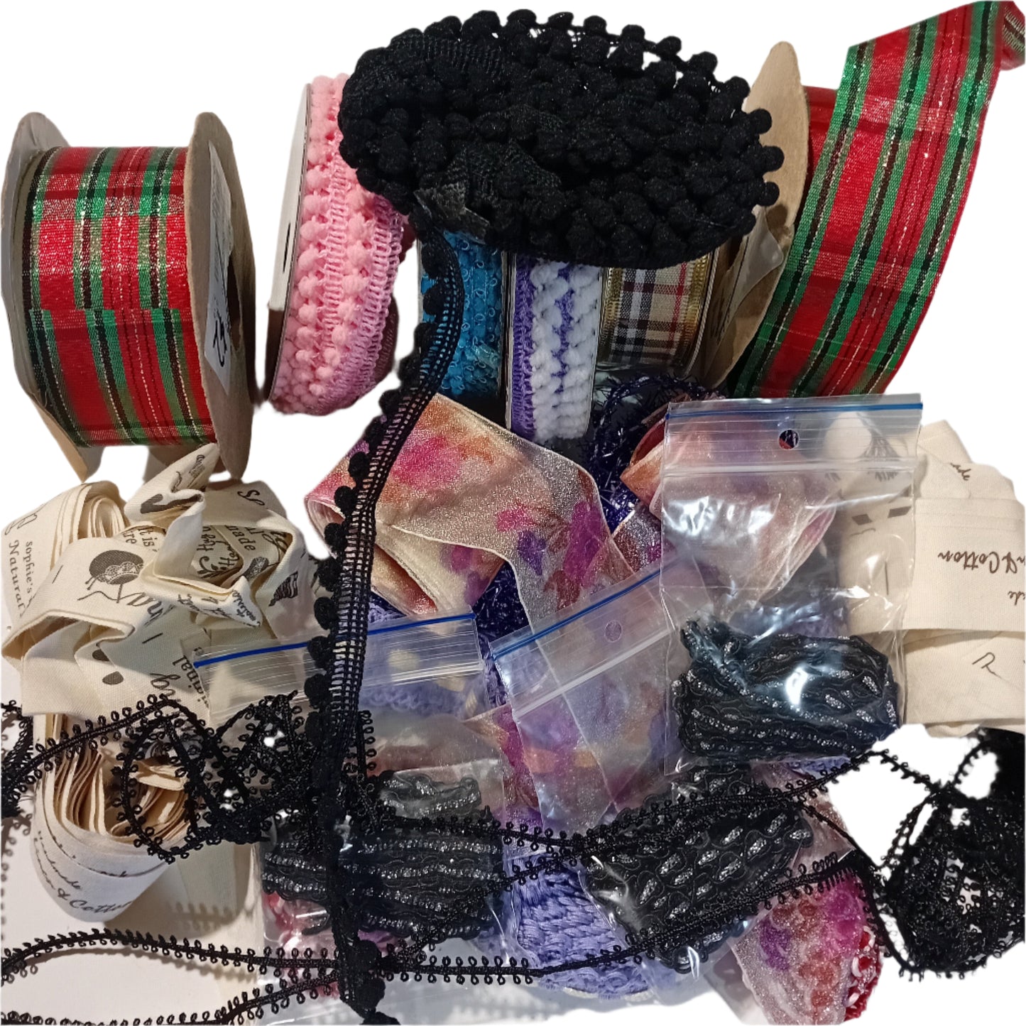 SALE!! Mixed Ribbons & Cotton Trims Pack