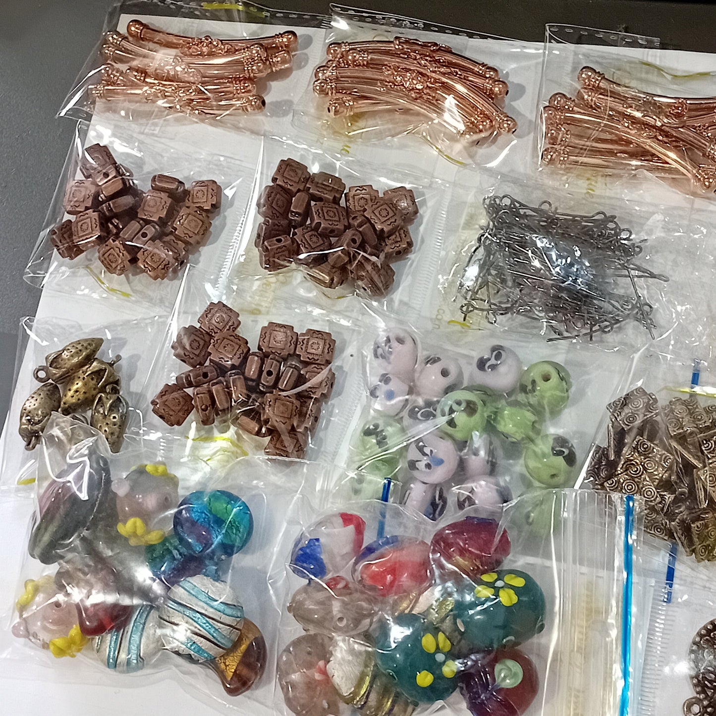 CLEARANCE! 20 Packs Of Assorted Beads & Findings.