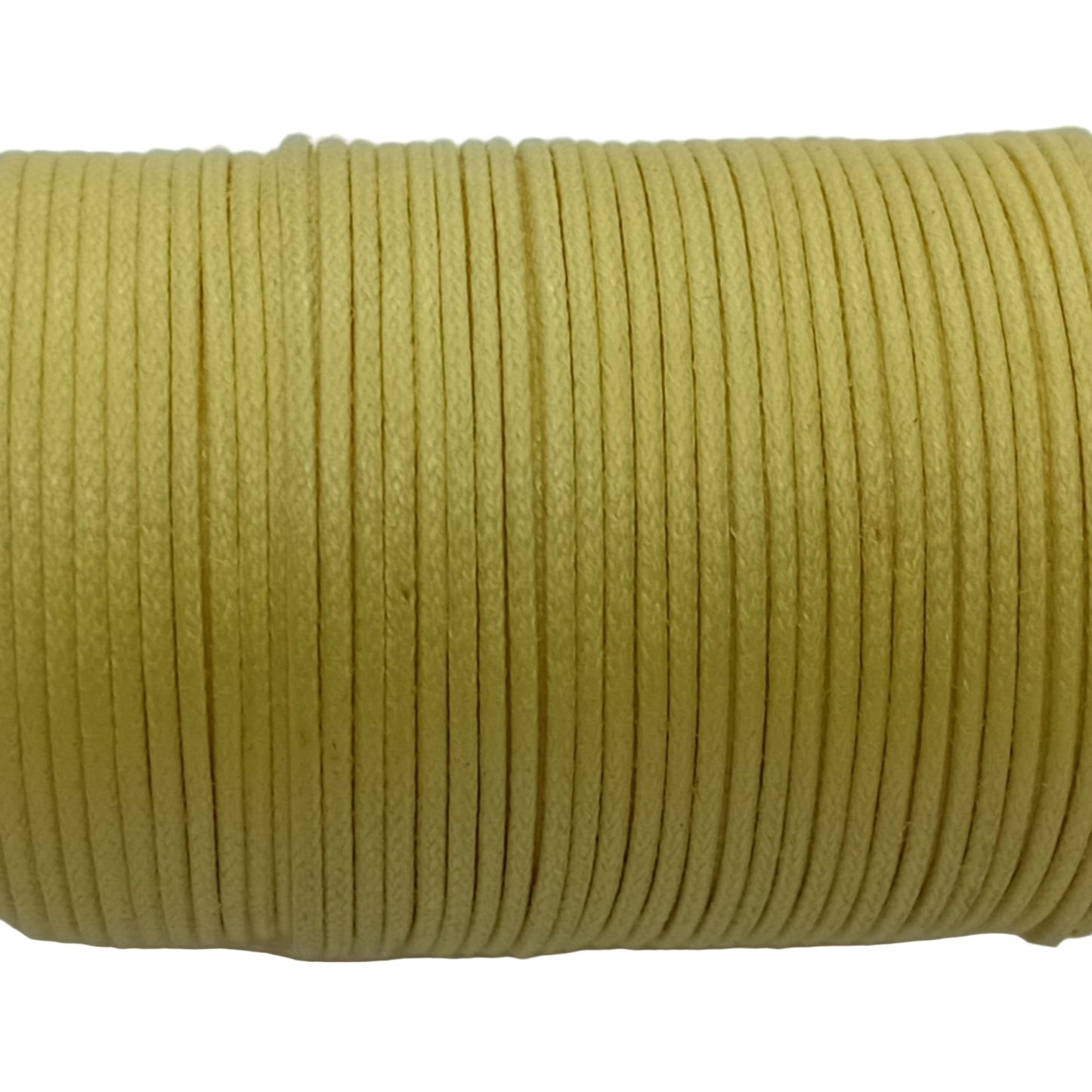 25M 0.5mm Yellow Waxed Cotton Cord