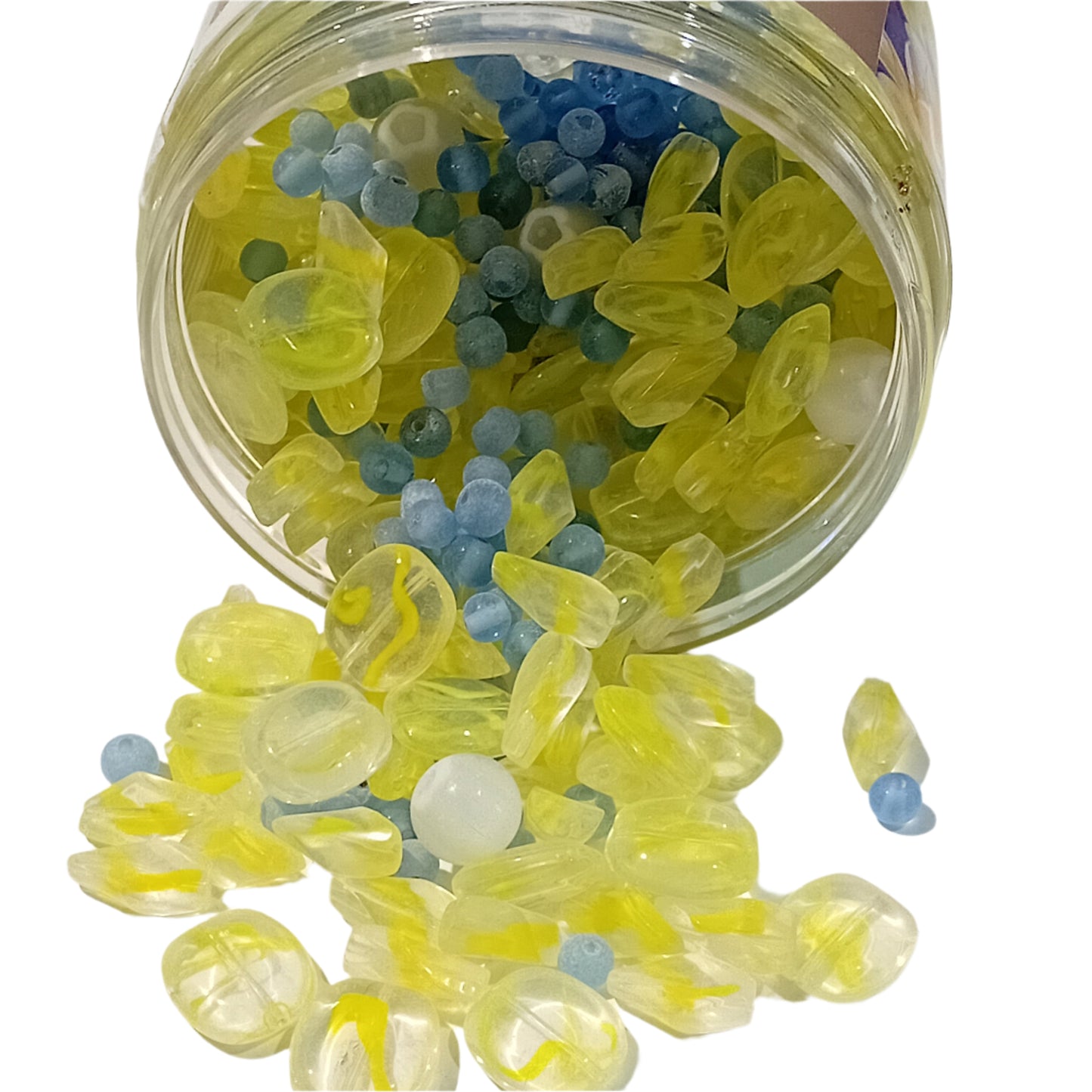 CLEARANCE Flower Glass Beads 'Tropical Frangipani'