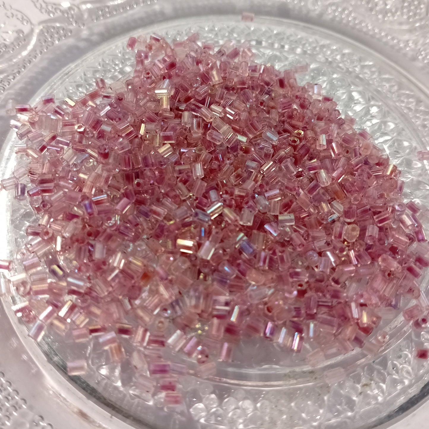 15g 10/0 2mm Lilac Tube Seed Beads