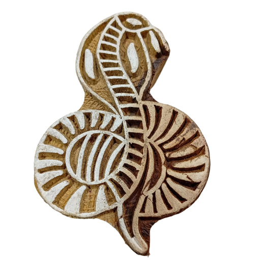 Snake Indian Block Stamp
