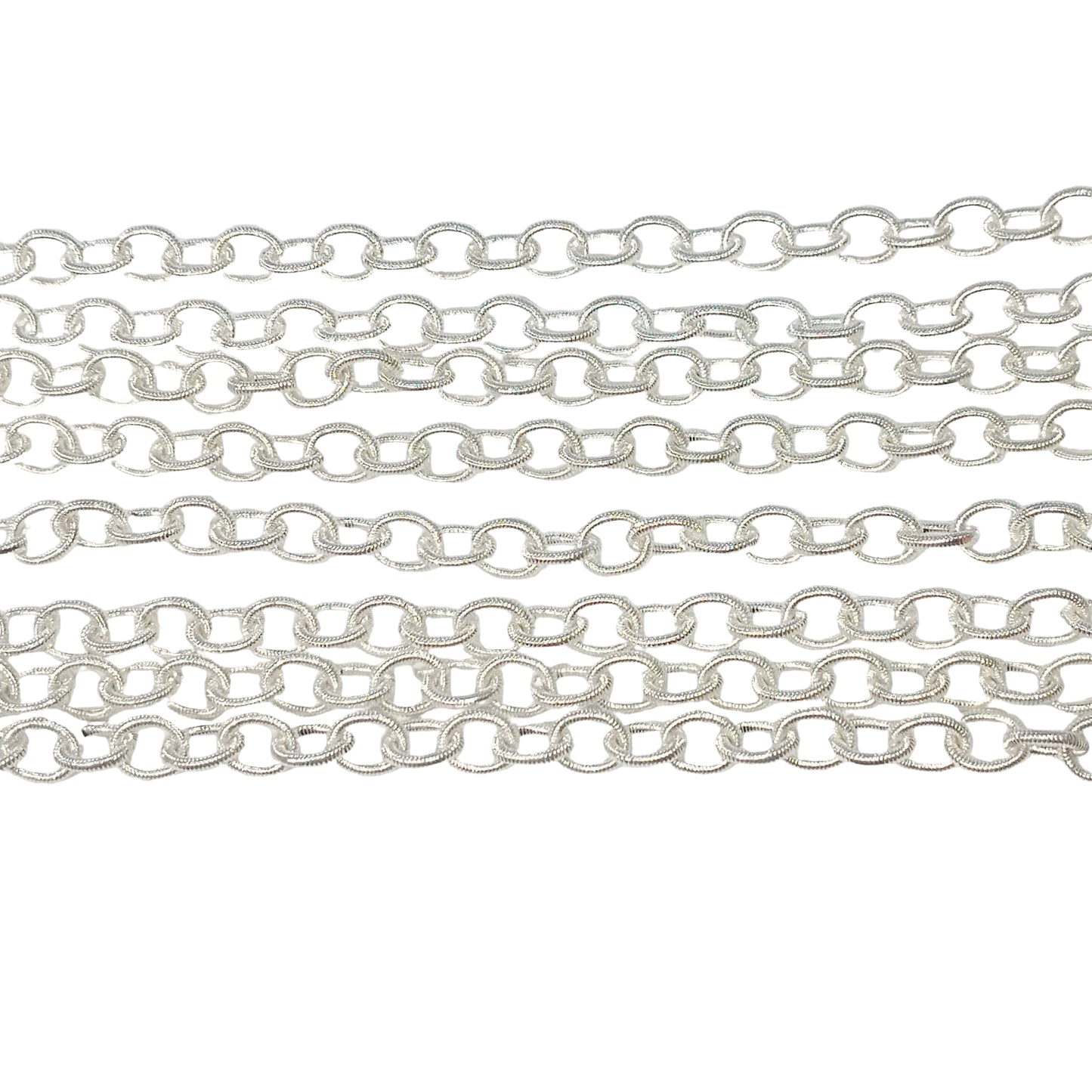1m Bright Silver Belcher Chain