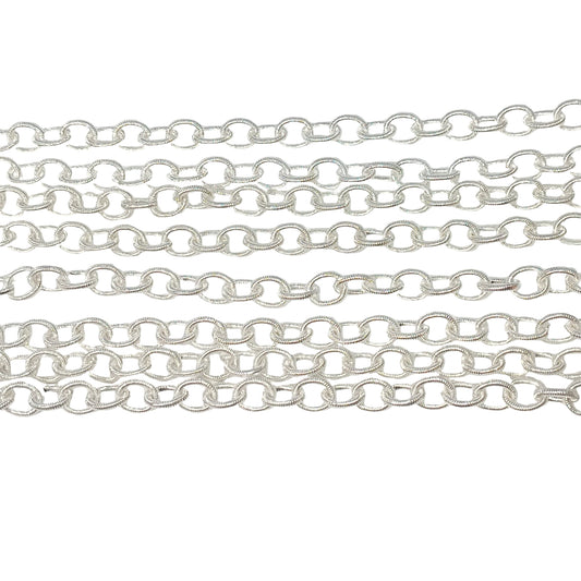 1m Bright Silver Belcher Chain