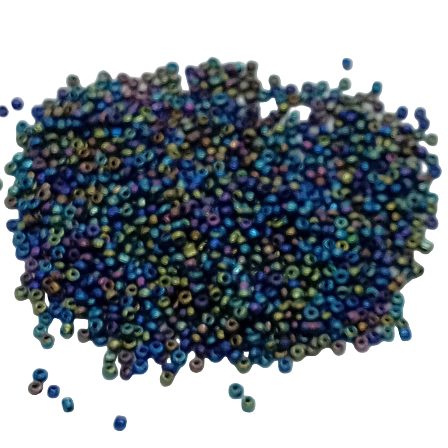 15g 11/0 2mm Blue Iris Seed Beads