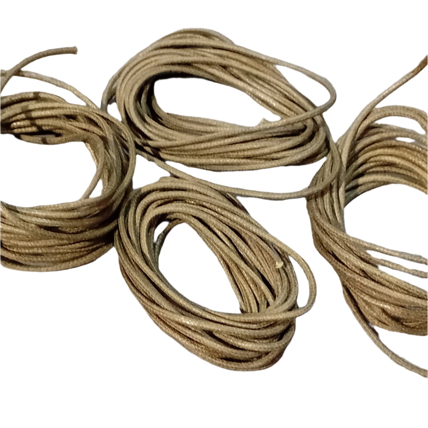 CLEARANCE 11.5 Meters Of 2mm Dark Green Precut Coiled Cotton Cord