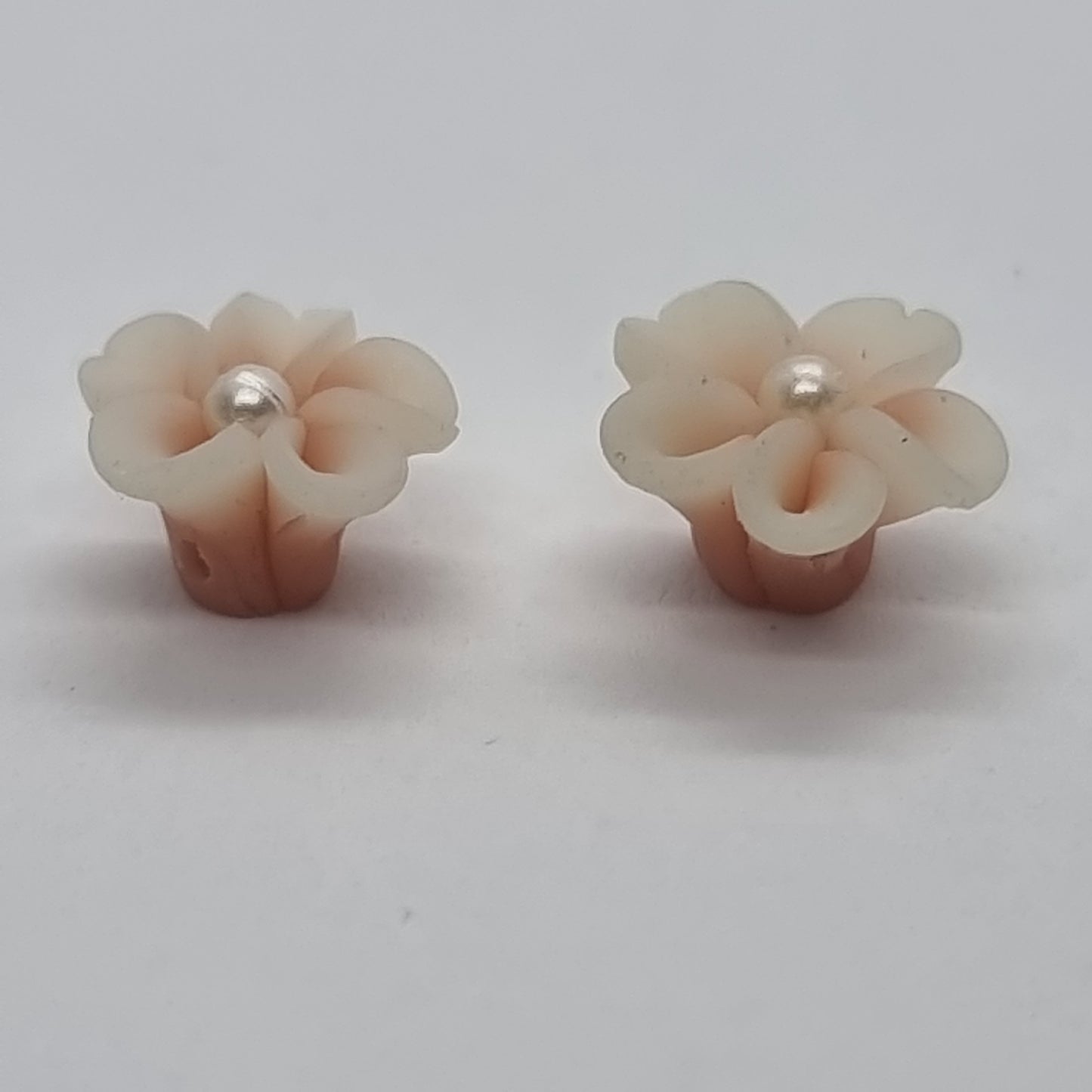 Handmade Polymer Clay Pearl Flower Bead