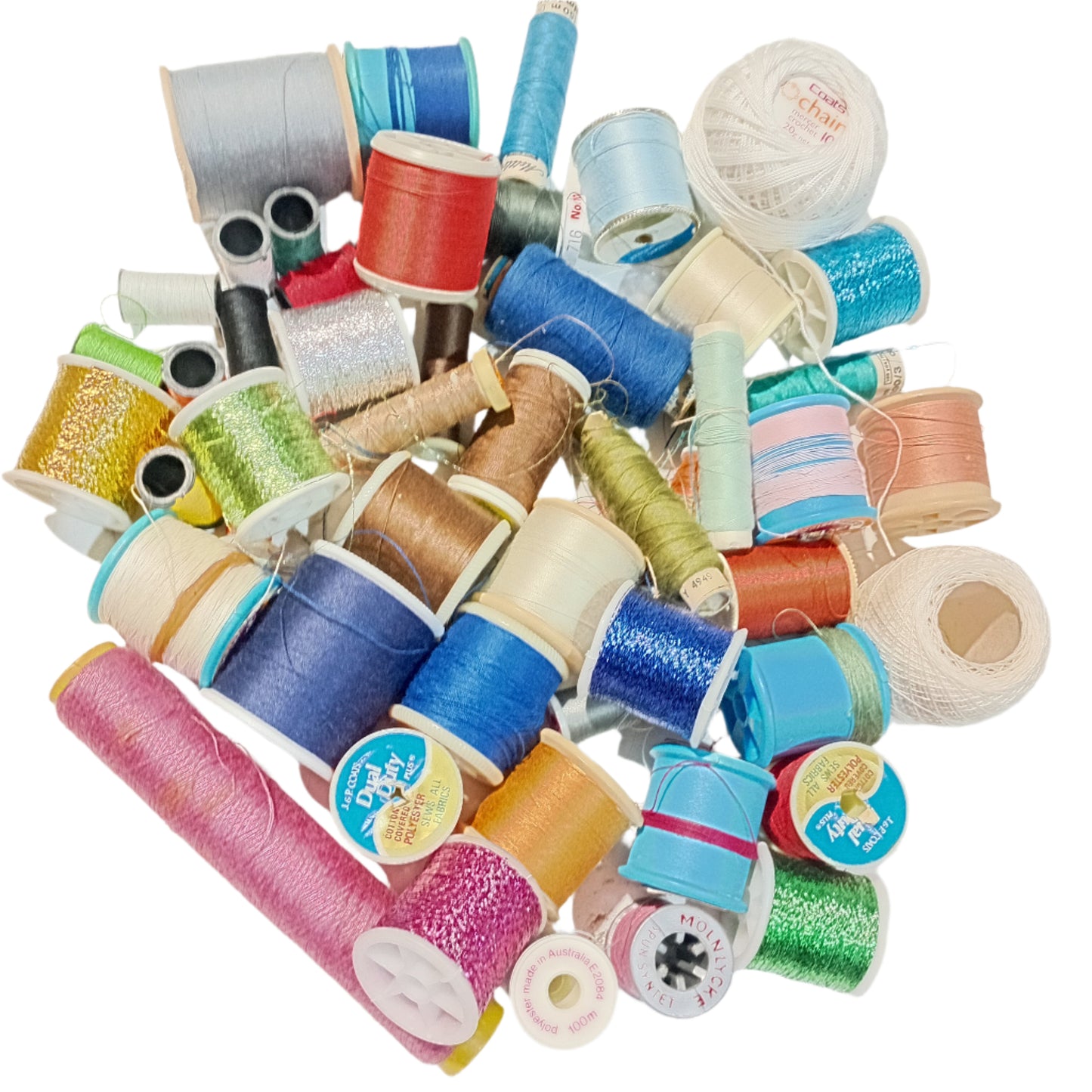 **PRELOVED**Large Bag Of 50pc Sewing Threads