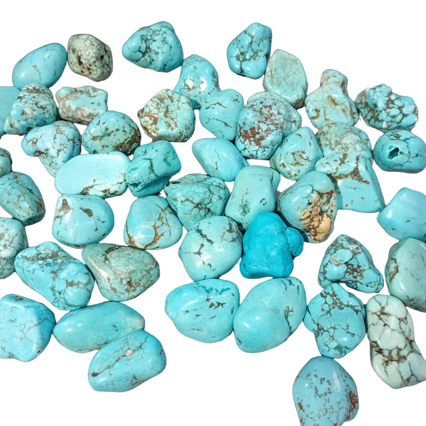 1pc Large Blue Howlite Chunky Nugget Bead