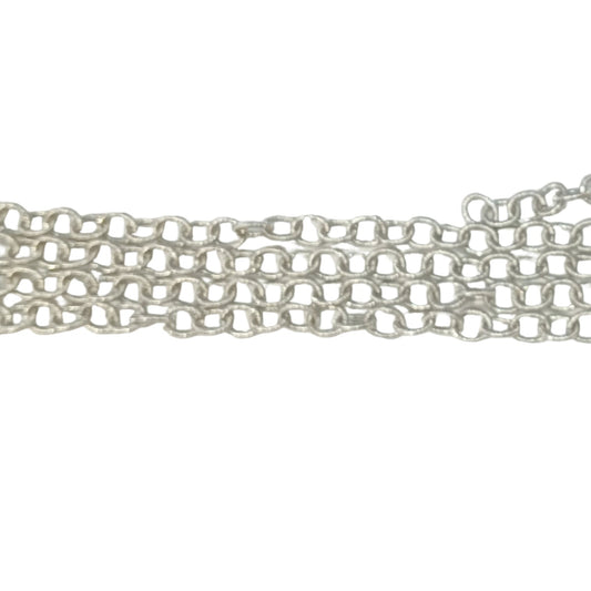 1m Silver Belcher Chain