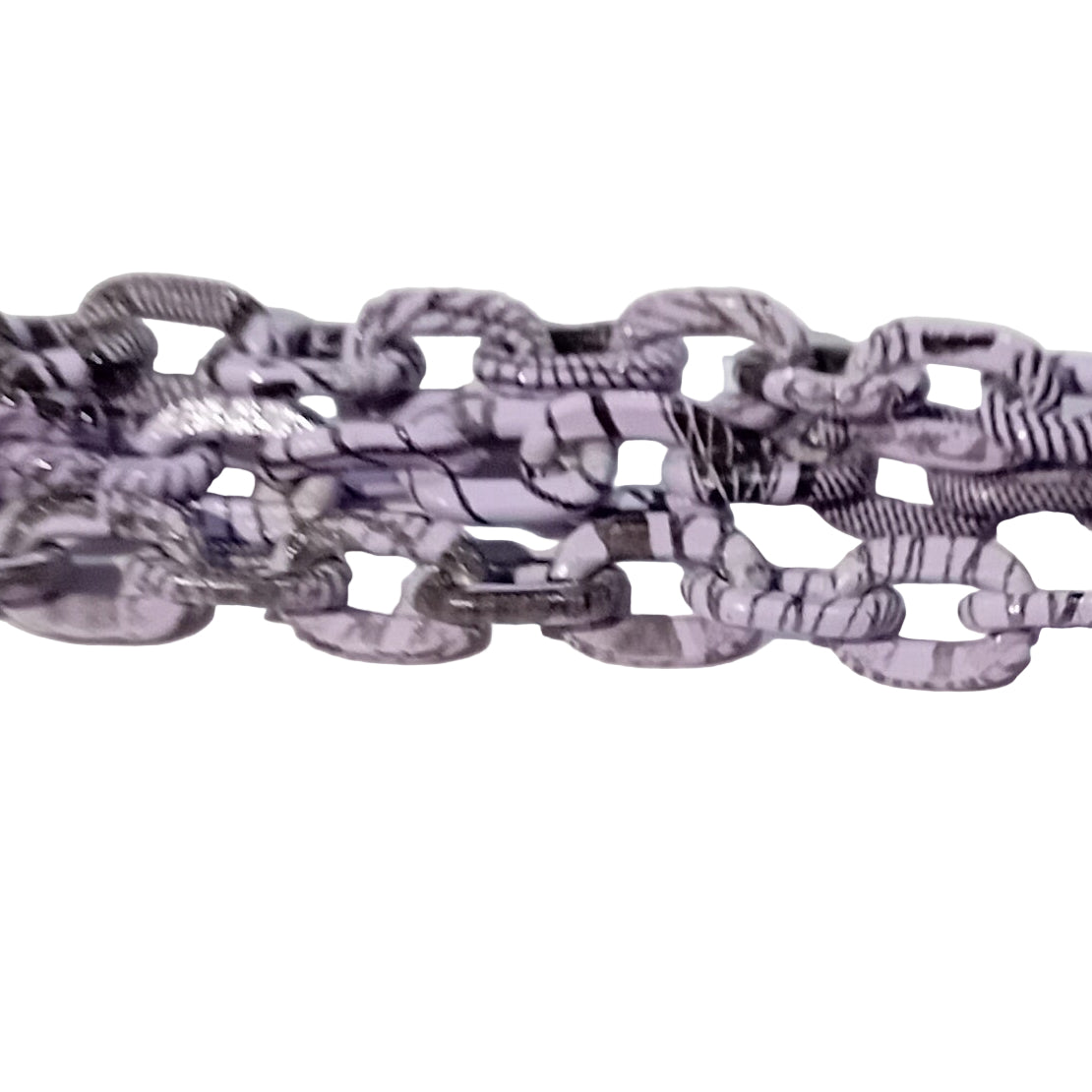 CLEARANCE! 4.5m Purple & Black Acrylic Oval Cable Chain