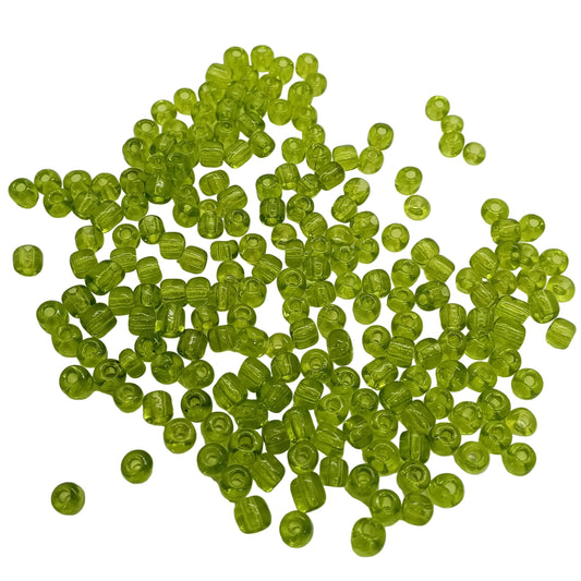15g 8/0 3-4mm Green Seed Beads
