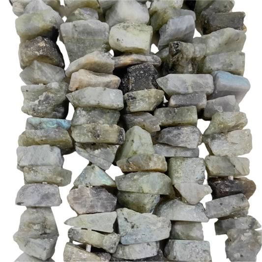 Large Rough Labradorite Chip Beads