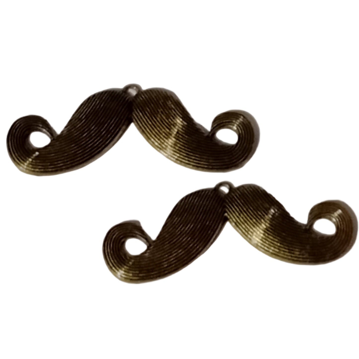 2pc Large Bronze Moustaches