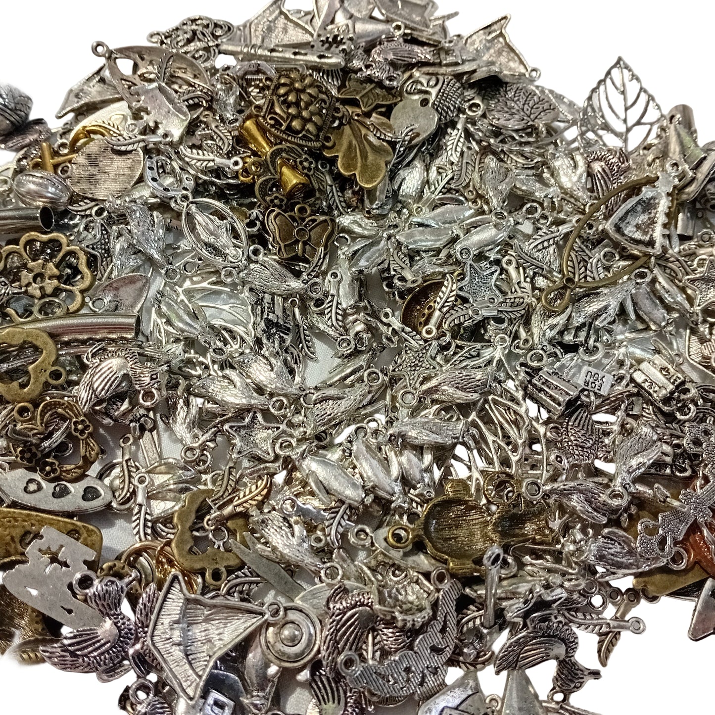 CLEARANCE! Huge Bag Of Silver & Bronze Charms