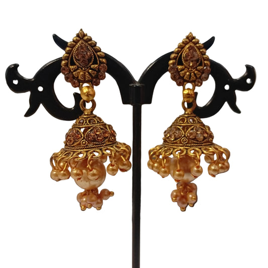 Gold Statement Boho Indian Earrings