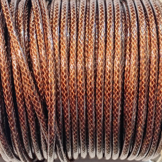 10M 4mm Brown Braided Cord
