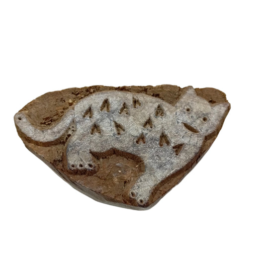 Cat Indian Block Stamp