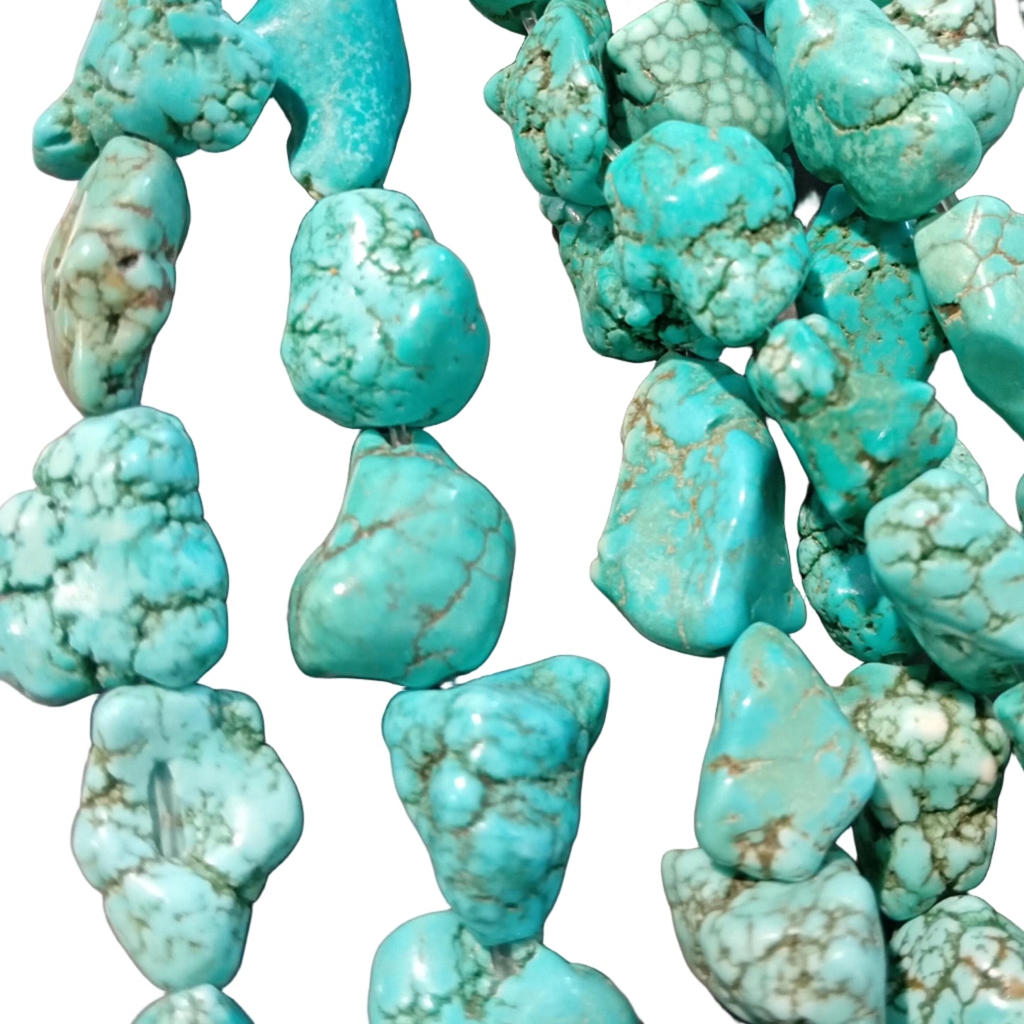 Howlite Chunky Nugget Bead Strand