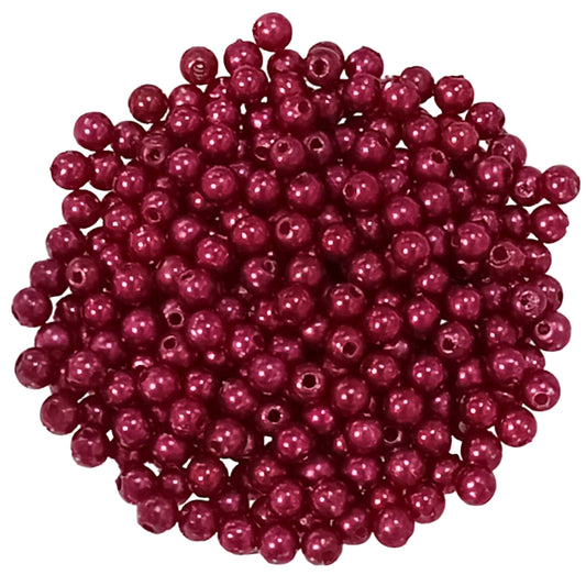 10g 3mm Purple Acrylic Spacer Beads