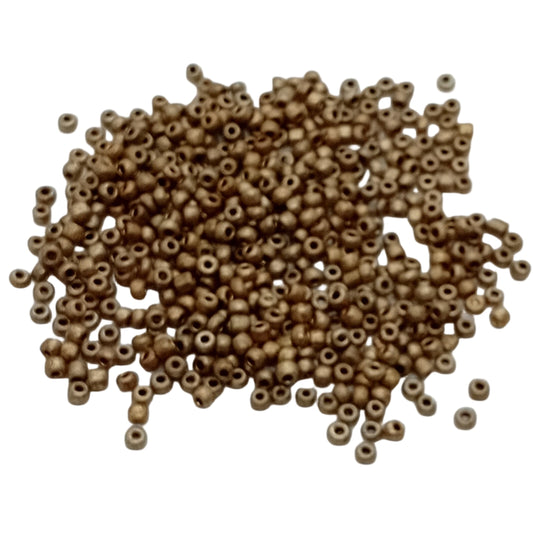 15g 11/0 3mm Golden Brown Seed Beads