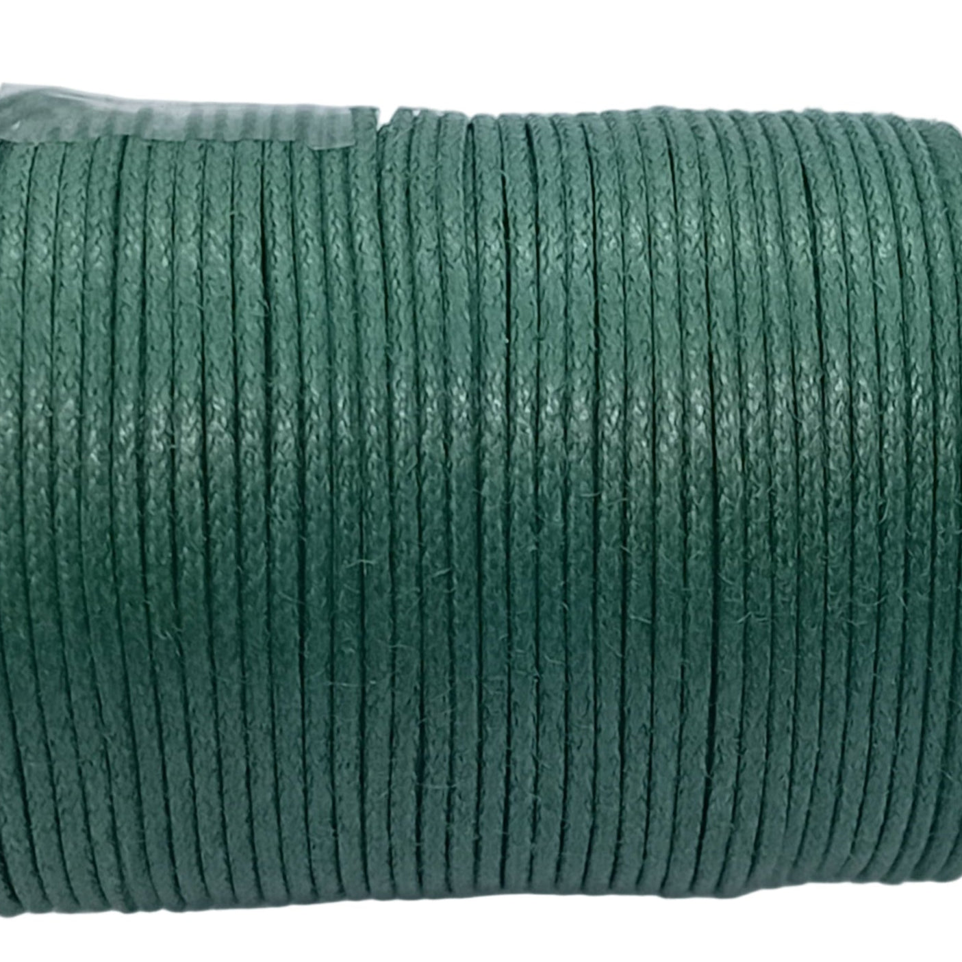 25M 0.5mm Dark Green Waxed Cotton Cord