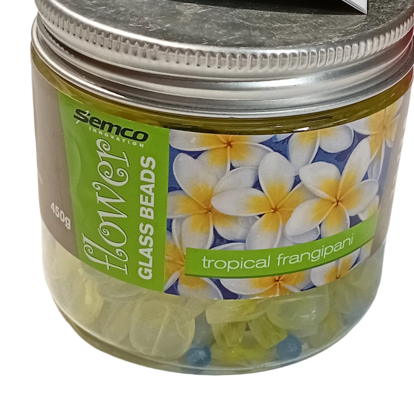 CLEARANCE Flower Glass Beads 'Tropical Frangipani'