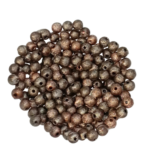 200pc 5mm Dark Brown Acrylic Beads