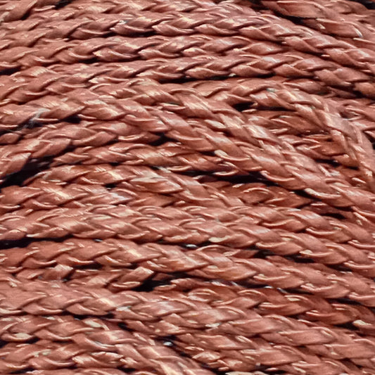 10M 3mm Brown Polyester Braided Cord