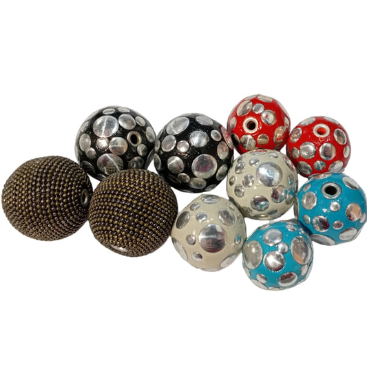 CLEARANCE! 10pc Mixed Lot Of Kashmiri Beads