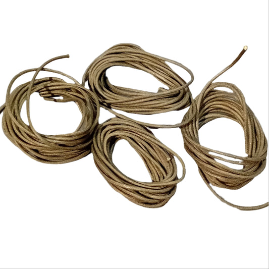 CLEARANCE 11.5 Meters Of 2mm Dark Green Precut Coiled Cotton Cord