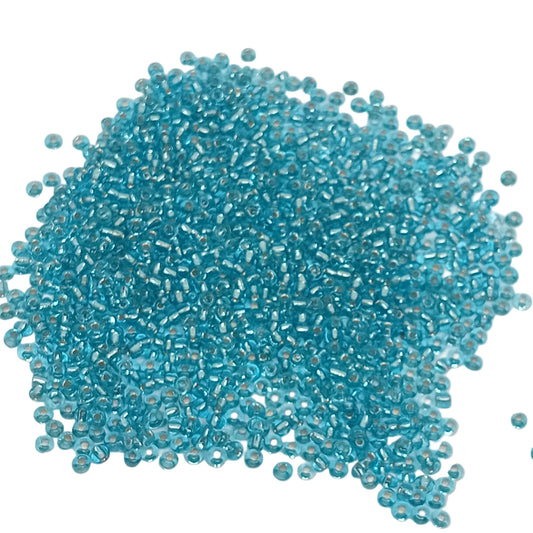 15g 11/0 2mm Light Blue Seed Beads