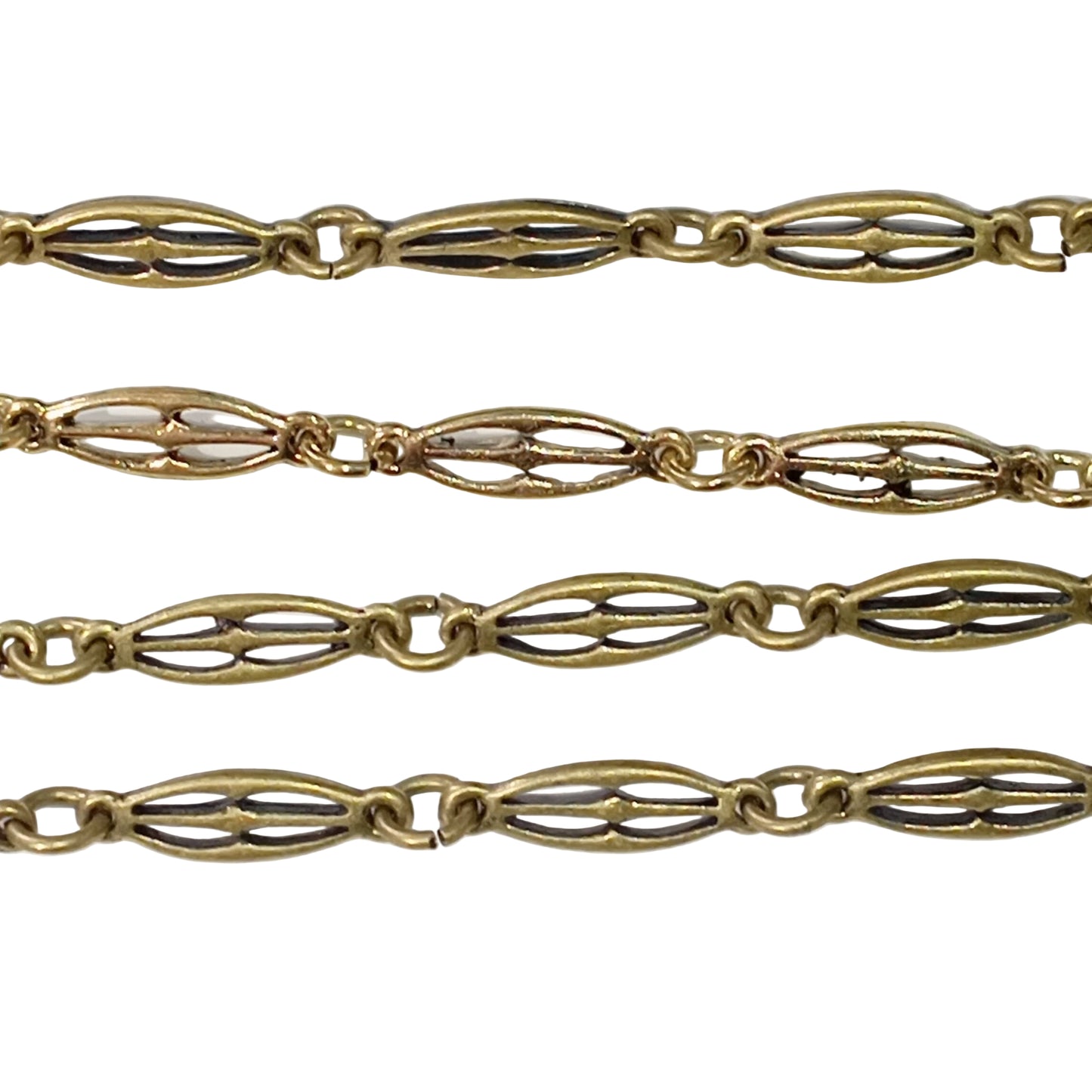 1m Bronze Fancy Link Chain