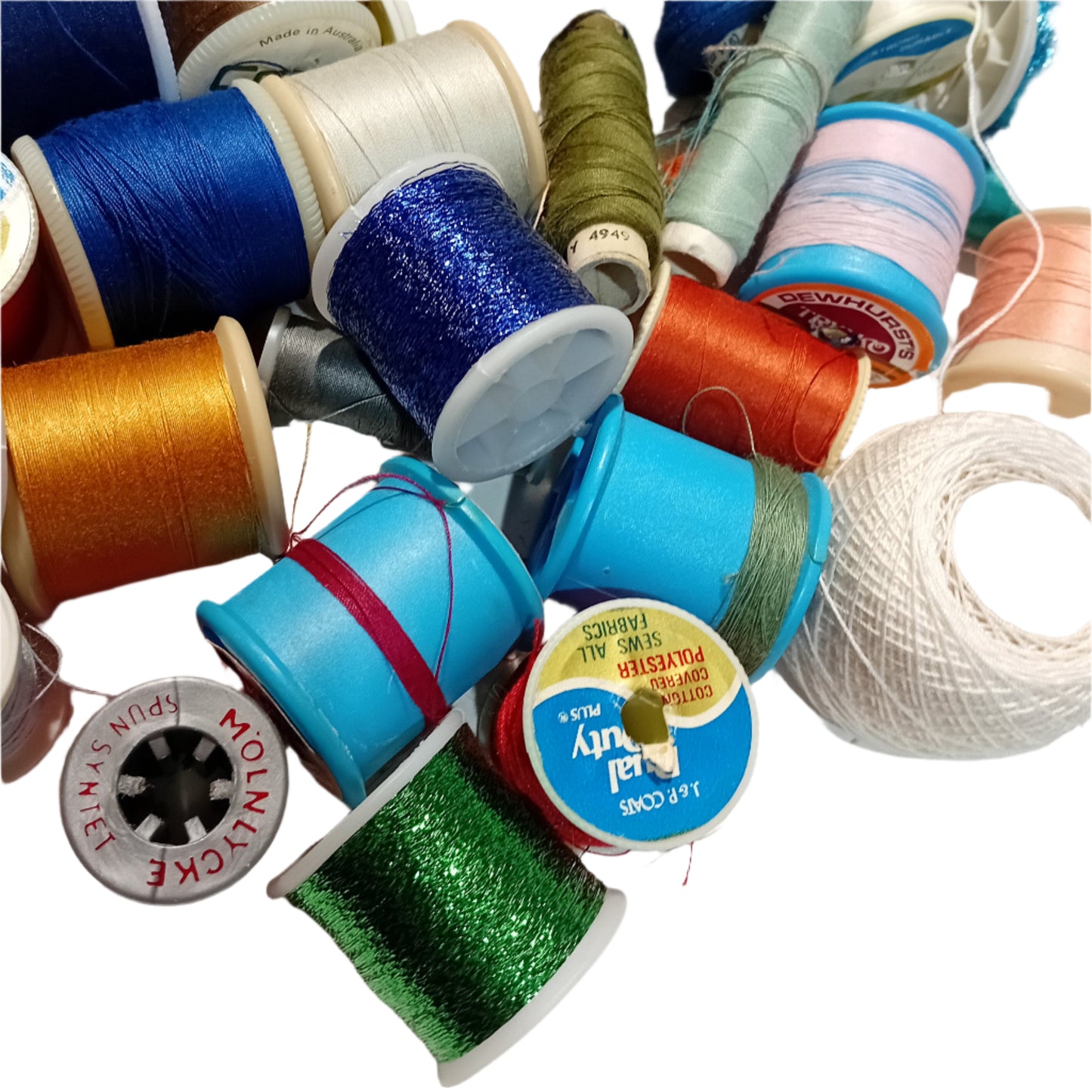**PRELOVED**Large Bag Of 50pc Sewing Threads