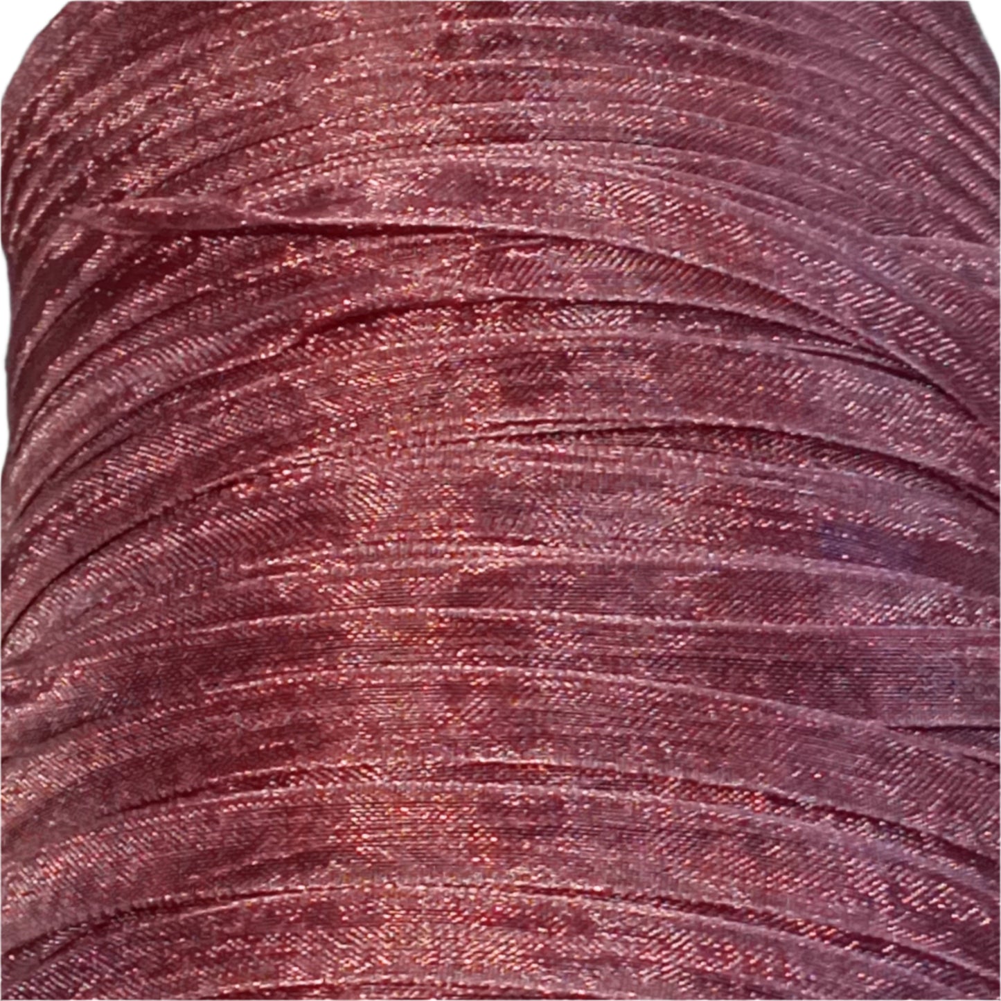 CLEARANCE Roll Of 6mm Deep Purple Organza Ribbon Approx. 50m