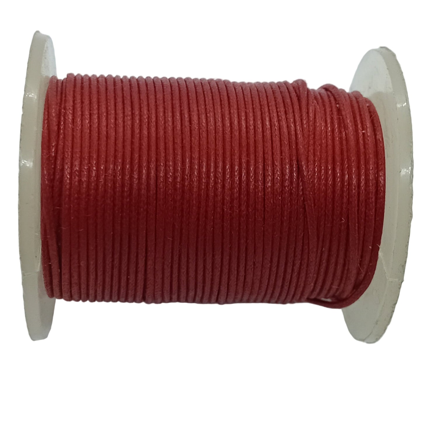 25M 0.5mm Dark Red Waxed Cotton Cord