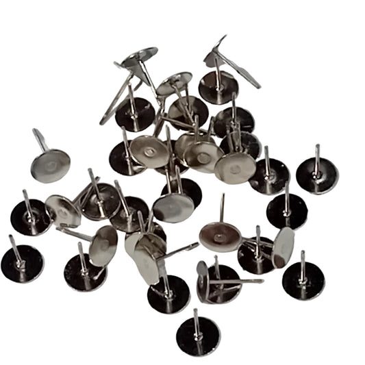 40pc 8mm Stainless Steel Earring Posts
