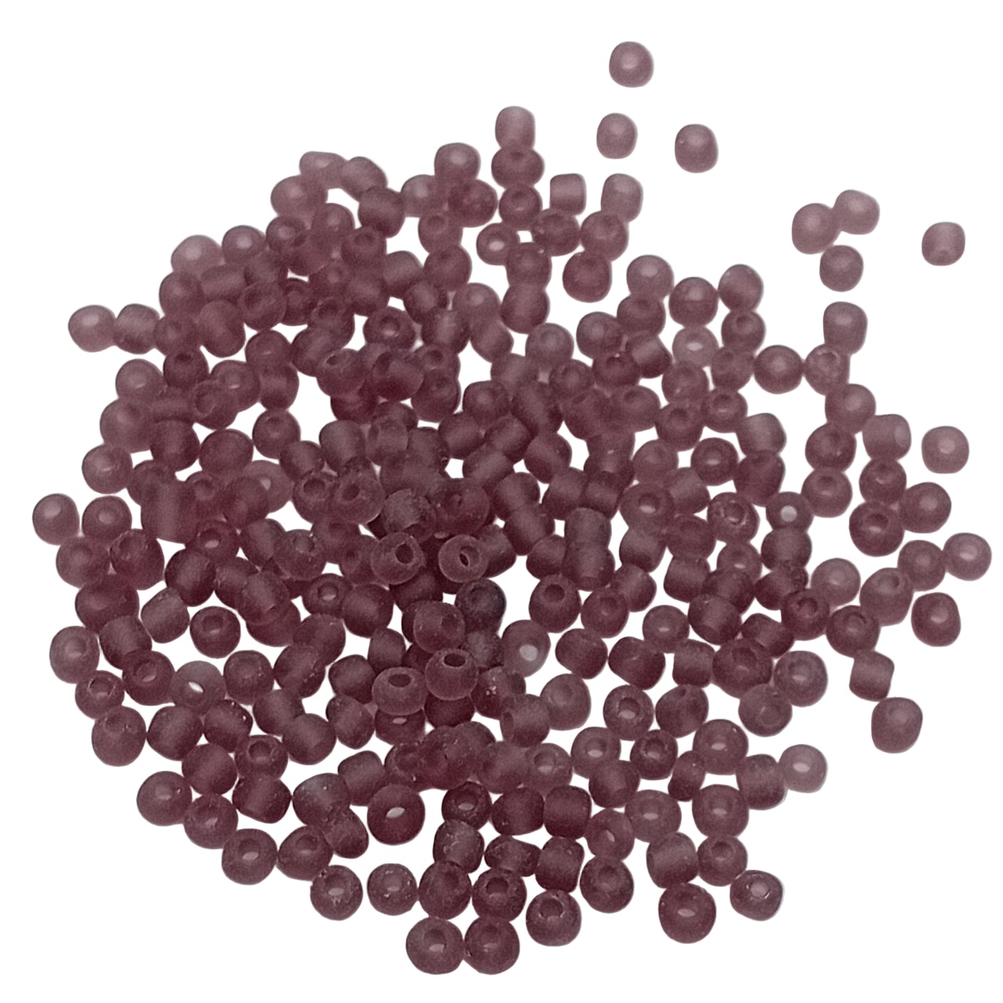15g 8/0 3mm Frosted Purple Seed Beads