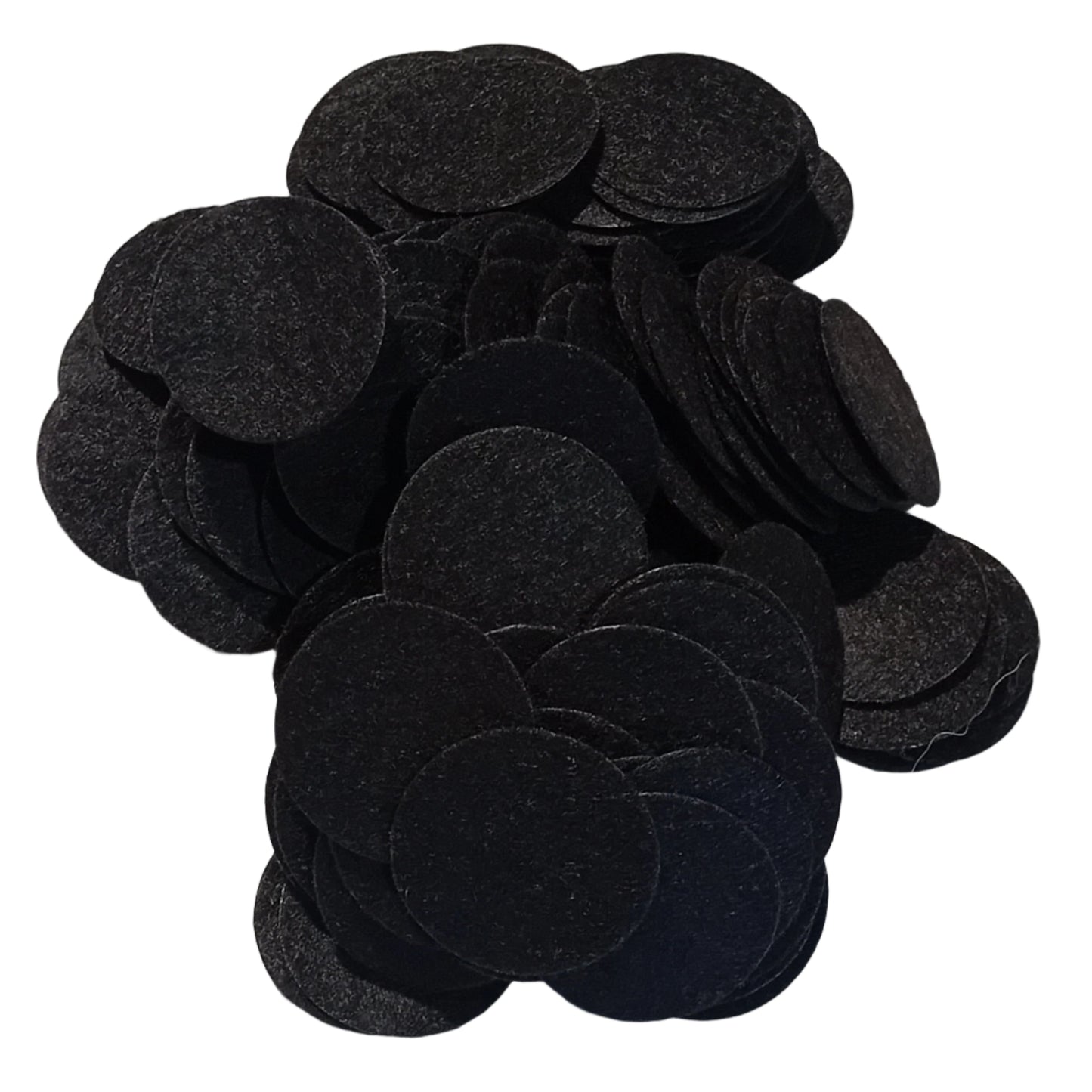 CLEARANCE! 200pc Black Felt Circles