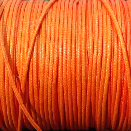 10M 1mm Orange Cotton Cord