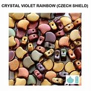 Czech Ginko 7.5mm Violet Rainbow 11g